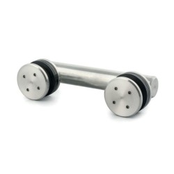 MCN2-FHQ SSS - Point fix connector (glass to glass 180°) with point studs CSQ MCN2-FHQ SSS - Point fix connector (glass to glass 180°) with point studs CSQ