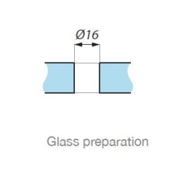 MCN2-FQ SSS - Point mount (glass - glass 180°) with FQ handles MCN2-FQ SSS - Point mount (glass - glass 180°) with FQ handles