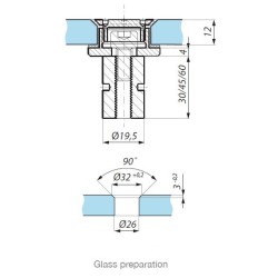SO1-45-CSQ SSS - Standoff ST installation with point studs CSQ SO1-45-CSQ SSS - Standoff ST installation with point studs CSQ
