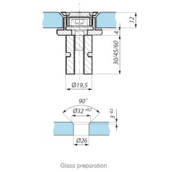 SO1-60-FHQ SSS - Standoff ST installation with point studs FHQ SO1-60-FHQ SSS - Standoff ST installation with point studs FHQ
