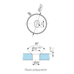 CSQ SSS - Countersunk point stud (adjustable) CSQ SSS - Countersunk point stud (adjustable)