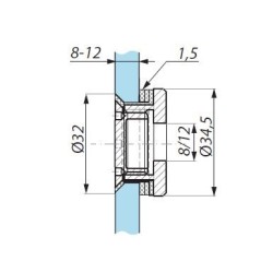 CSQ SSS - Countersunk point stud (adjustable) CSQ SSS - Countersunk point stud (adjustable)