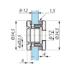 FHQ SSS - Flathead point stud (adjustable) FHQ SSS - Flathead point stud (adjustable)