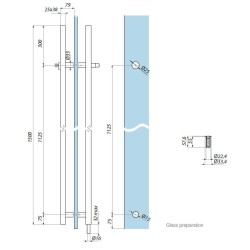 SHL16 SSS - Door handle with lock SHL16 SSS - Door handle with lock