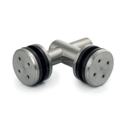 MCN3-FHQ17,52 SSS - Point fix connector (glass to glass 90°) with point studs FHQ MCN3-FHQ17,52 SSS - Point fix connector (glass to glass 90°) with point studs FHQ