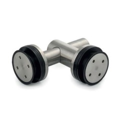 MCN3-CSQ17,52 SSS - Point fix connector (glass to glass 180°) with point stud CSQ
