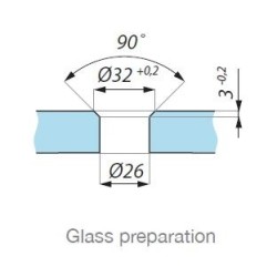 MCN6-CSQ SSS - Double point fix connector with perpendicular panel with point studs CSQ MCN6-CSQ SSS - Double point fix connector with perpendicular panel with point studs CSQ