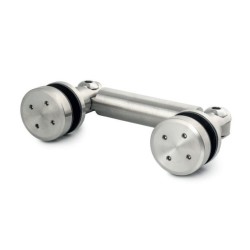 PGN2-FQ SSS - Swivel point fix connector (glass-glass 180°) with point studs FQ PGN2-FQ SSS - Swivel point fix connector (glass-glass 180°) with point studs FQ