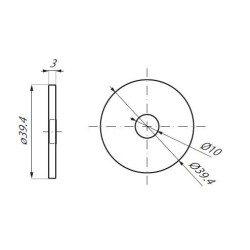 SO403 SSS - Spacer 3 mm for point studs SO430, SO430D, SO445, SO445D SO403 SSS - Spacer 3 mm for point studs SO430, SO430D, SO445, SO445D