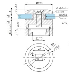 SO630 SSS - Point stud with adjustable standoff 30,5 – 35,5 mm SO630 SSS - Point stud with adjustable standoff 30,5 – 35,5 mm
