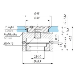 SO930D SSS - Countersunk point stud with adjustable standoff 30,5 mm – 35,5 mm SO930D SSS - Countersunk point stud with adjustable standoff 30,5 mm – 35,5 mm