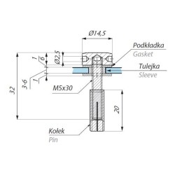 PS03 PSS - Point fixing for mirrors and glass panels PS03 PSS - Point fixing for mirrors and glass panels