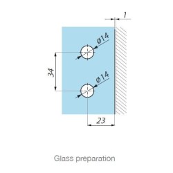 TGSC90 SC - Clamp wall to glass 90° TGSC90 SC - Clamp wall to glass 90°