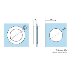 KHN60 NA - Sliding recessed pull handle, grip open KHN60 NA - Sliding recessed pull handle, grip open