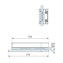 TGS35S-E SSS - Przeciwkaseta z elektro zaczepem standardowym TGS35S-E SSS - Przeciwkaseta z elektro zaczepem standardowym