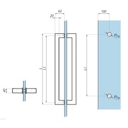 TH01-1020L SSS - Door handle TH01-1020L SSS - Door handle