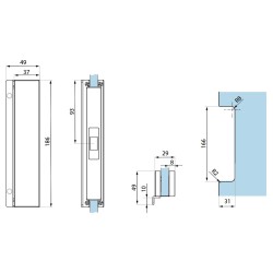 TGMVS10S PSS - Patch Lock for vertical mangetic locks TGMVS10S PSS - Patch Lock for vertical mangetic locks