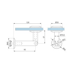 MD15 SSS - Bottom single fixing
