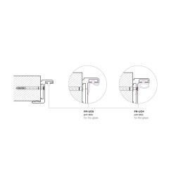 FRZ-2510 NABL - FRZ aluminium frame profile for glass doors installed on masonry walls FRZ-2510 NABL - FRZ aluminium frame profile for glass doors installed on masonry walls