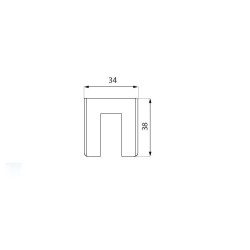 FCM38UEC-ABS NABL - End caps for FCM38U profile