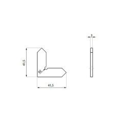 FR-F-BRACKET - Alignment corner joint for FRH frame profile FR-F-BRACKET - Alignment corner joint for FRH frame profile
