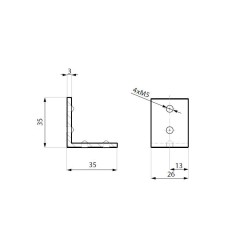 FR-HM-BRACKET - Stabilizing bracket - floor application FR-HM-BRACKET - Stabilizing bracket - floor application