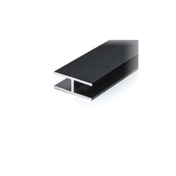 FIXSGH10-2300 NABL - „H” glass to glass 180º aluminium connection profile FIXSGH10-2300 NABL - „H” glass to glass 180º aluminium connection profile