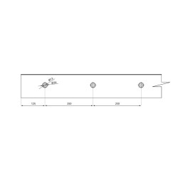 BAL-SN 3000 NAS - Aluminium balustrade profile - lateral side installation pre-drilled and ready for the installation