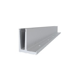 BAL-FN 3000 NAS - Aluminium balustrade profile - floor installation side fixing pre-drilled and ready for the installation BAL-FN 3000 NAS - Aluminium balustrade profile - floor installation side fixing pre-drilled and ready for the installation