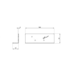 FR-TGH-WZ - Template for marking holes and position of the TGH12, TGH122, TGH32, TGH322, TGH42, TGH422 hinges FR-TGH-WZ - Template for marking holes and position of the TGH12, TGH122, TGH32, TGH322, TGH42, TGH422 hinges