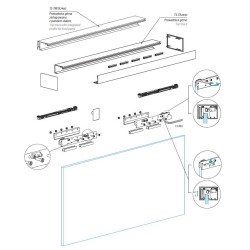 TS-MP80SET NABL - Set of accessories for the sliding system with soft damper stoppers from both sides TS-MP80SET NABL - Set of accessories for the sliding system with soft damper stoppers from both sides
