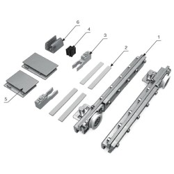 TS-M80SET NA - Set of accessories for sliding system with standard catch stopper from both sides TS-M80SET NA - Set of accessories for sliding system with standard catch stopper from both sides