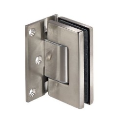 TGAH901OS SSS - Adjustable hinge, with spring load mechanism, offset fixing plate (glass to wall) TGAH901OS SSS - Adjustable hinge, with spring load mechanism, offset fixing plate (glass to wall)