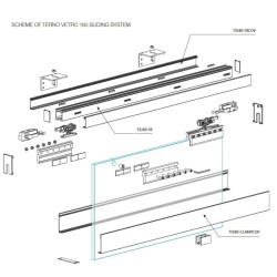 TS180-TR-4000 NA - Prowadnica górna