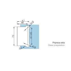 TGAH901OS SSS - Adjustable hinge, with spring load mechanism, offset fixing plate (glass to wall) TGAH901OS SSS - Adjustable hinge, with spring load mechanism, offset fixing plate (glass to wall)