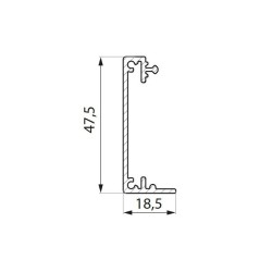 TS180-TRCOV-4000 NA - Top track cover TS180-TRCOV-4000 NA - Top track cover