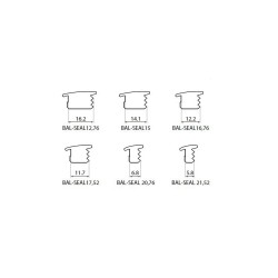 BAL-G22SET/3000 - Set of wedge inserts and gaskets for 6000 mm length balustrade profiles BAL-DN, BAL-FN, BAL-SN BAL-G22SET/3000 - Set of wedge inserts and gaskets for 6000 mm length balustrade profiles BAL-DN, BAL-FN, BAL-SN