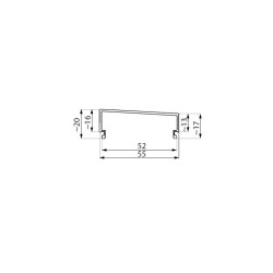BAL-FN-COV3000 NA - Cover for balustrade profile BAL-FN