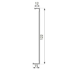BAL-SN-COV3000 AL - Cover for balustrade profile BAL-SN BAL-SN-COV3000 AL - Cover for balustrade profile BAL-SN
