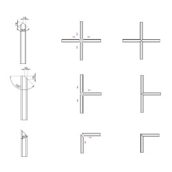 JBP-3000 NABL - Georgian bars profile with reduced height and smooth edge JBP-3000 NABL - Georgian bars profile with reduced height and smooth edge