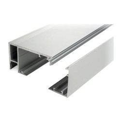 TS-MTRFIX300SET NAS - Sets: top track with integrated profile for fixed panel + cover