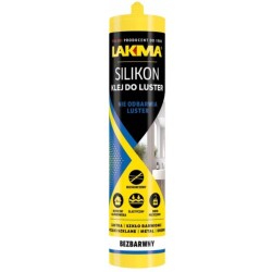 Lakma 300 ml - Silikon do klejenia luster bezbarwny Lakma 300 ml - Silikon do klejenia luster bezbarwny