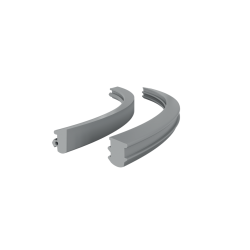 FCM38RS-SET08 GR - SET: fixed seal uniseal + wedge seal for 8 mm glass FCM38RS-SET08 GR - SET: fixed seal uniseal + wedge seal for 8 mm glass