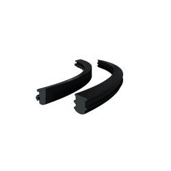 FCM38RS-SET08 BL - SET: fixed seal uniseal + wedge seal for 8 mm glass FCM38RS-SET08 BL - SET: fixed seal uniseal + wedge seal for 8 mm glass