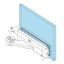 PD10-OSLH SETSSS - Bottom hinge, offset (left) PD10-OSLH SETSSS - Bottom hinge, offset (left)