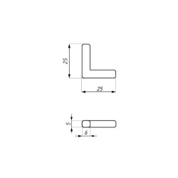 FCM38-90ABS - 90º connector for FCM38 FCM38-90ABS - 90º connector for FCM38