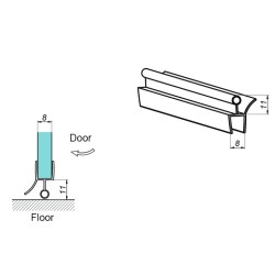 NLO-KP-2913-8-2,5-B - Clip seal for glass 8 mm NLO-KP-2913-8-2,5-B - Clip seal for glass 8 mm