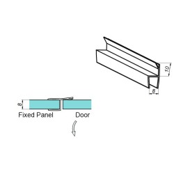 NLO-KP-2900-8-2,5 - Gasket for glass 8 mm