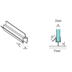 NLO-KP-2914-8-2,5 - Seal for glass 8 mm NLO-KP-2914-8-2,5 - Seal for glass 8 mm