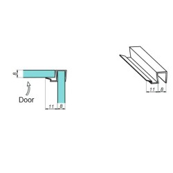 NLO-KP-2917-8-2,5 - Seal for glass 90° NLO-KP-2917-8-2,5 - Seal for glass 90°